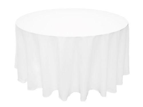 16 Round Table Cloth White Top Inc, Round Table Skirting